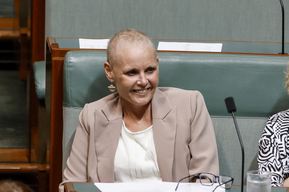 The late Labor MP Peta Murphy in parliament.